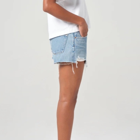 Women's Denim Agolde Parker Shorts - Picture 3 of 7